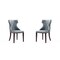 Manhattan Comfort Reine Faux Leather Dining Chair in Pebble Grey- Set of 2 DC007-PE - alternate 1